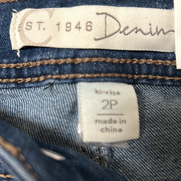 NWT Cato Blue Denim Jeggings. Hi-rise Size 2P - Picture 8 of 8
